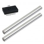 Chrom Elektroden 10,0 cm x 8,0 mm (1 Paar) mit Turbogenerator 6.0