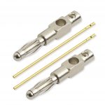 Gold Elektroden 4,1 cm x 1,0 mm (1 Paar)