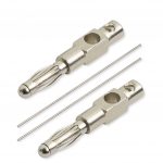 Rhodium Elektroden 4,1 cm x 0,5 mm (1 Paar)