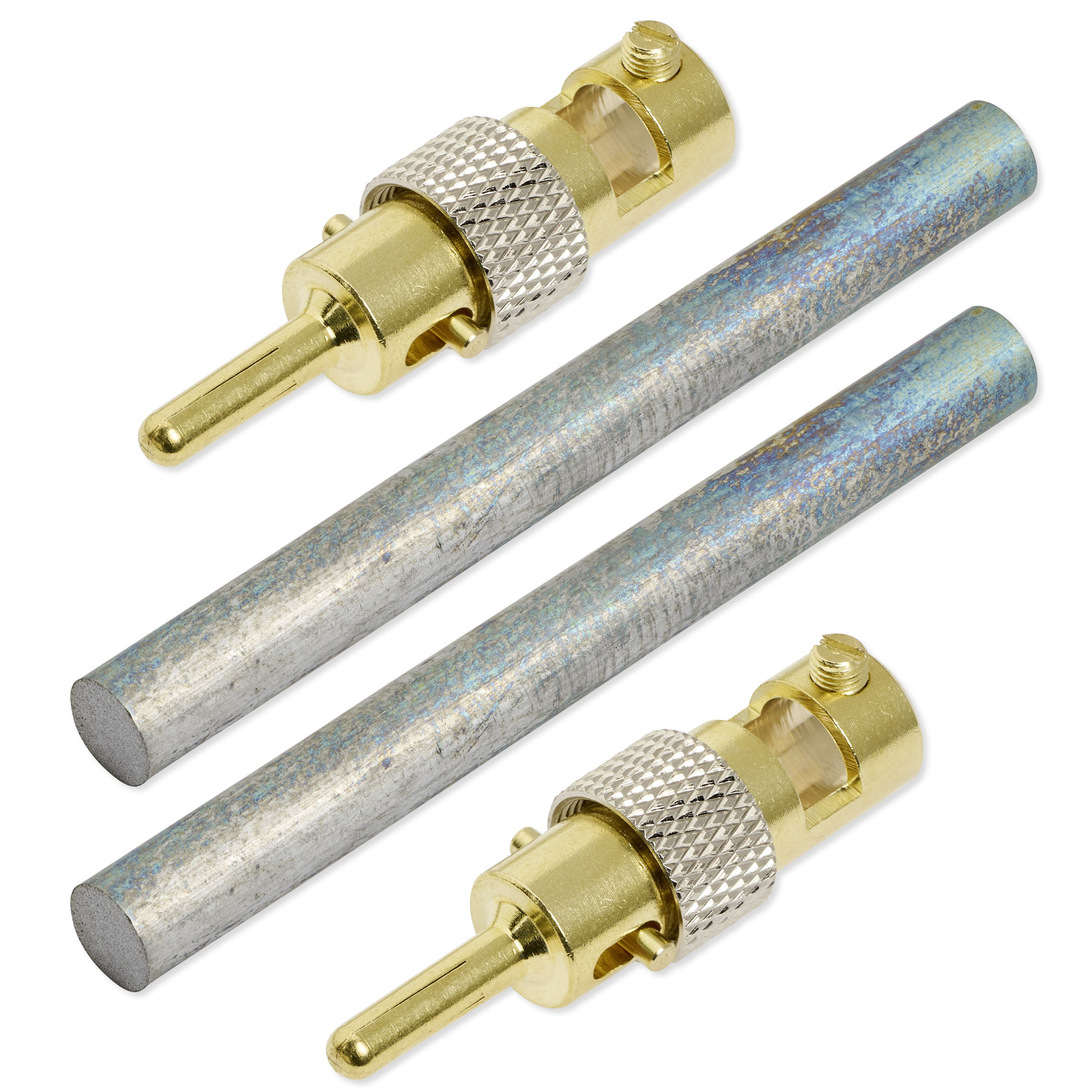 Vanadium_82x8mm_2Stecker.jpg Vanadium Elektroden 8,2 cm x 8,0 mm (1 Paar) – Bild 1