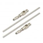 Indium Elektroden 8,2 cm x  2,5 mm (1 Paar)