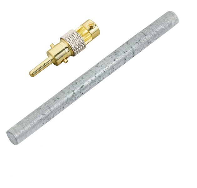 Gallium_82cm_8mm_2stecker_1Stück Gallium Elektroden 8,2 cm x 8,0 m (1 Stab) – Bild 1